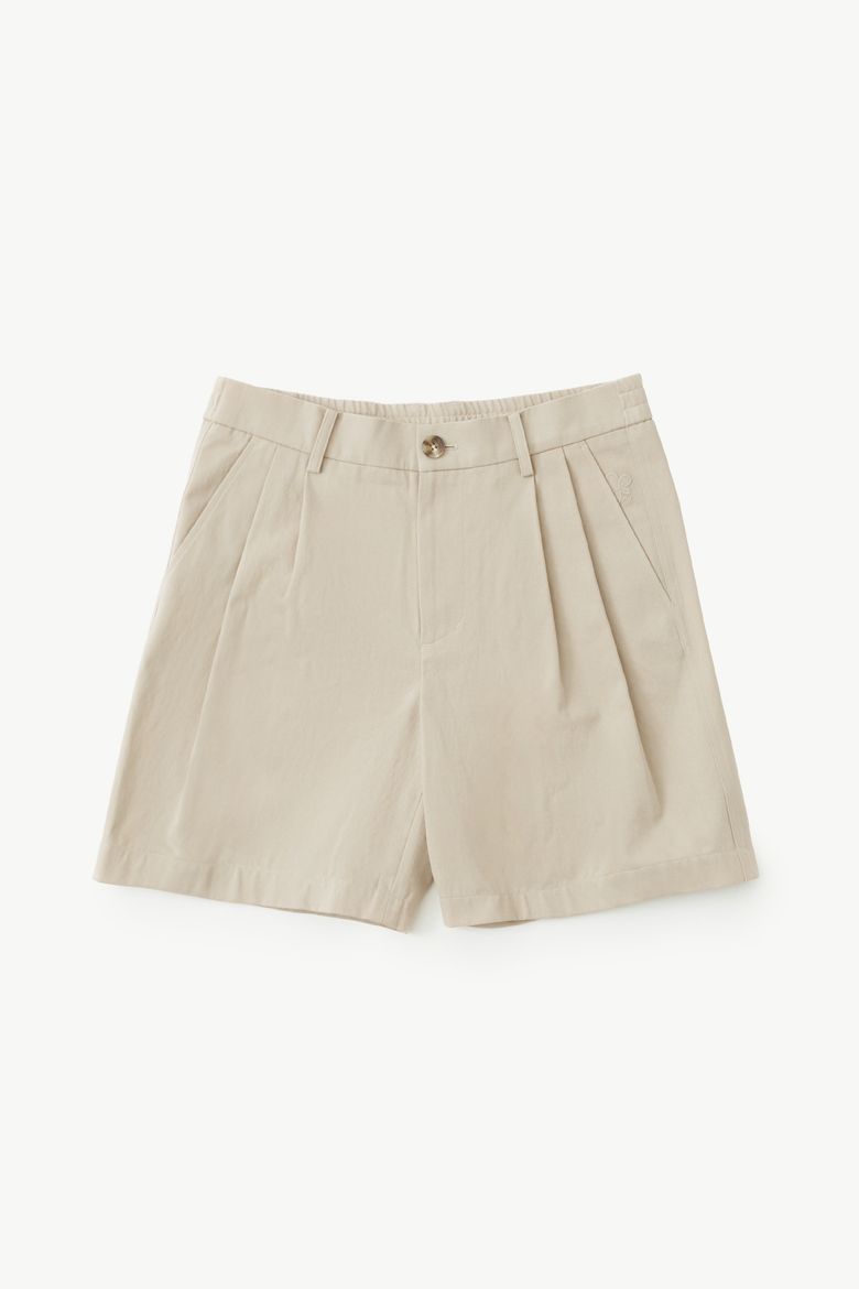 Le rayon jaune 하프 코튼 팬츠 라이트 베이지