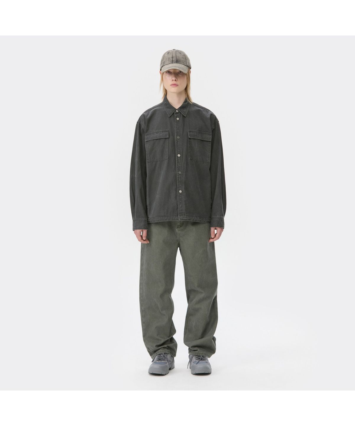 커스텀멜로우(CUSTOMELLOW) Green Straight Fit Dyed Pants CWPAA25586GRX