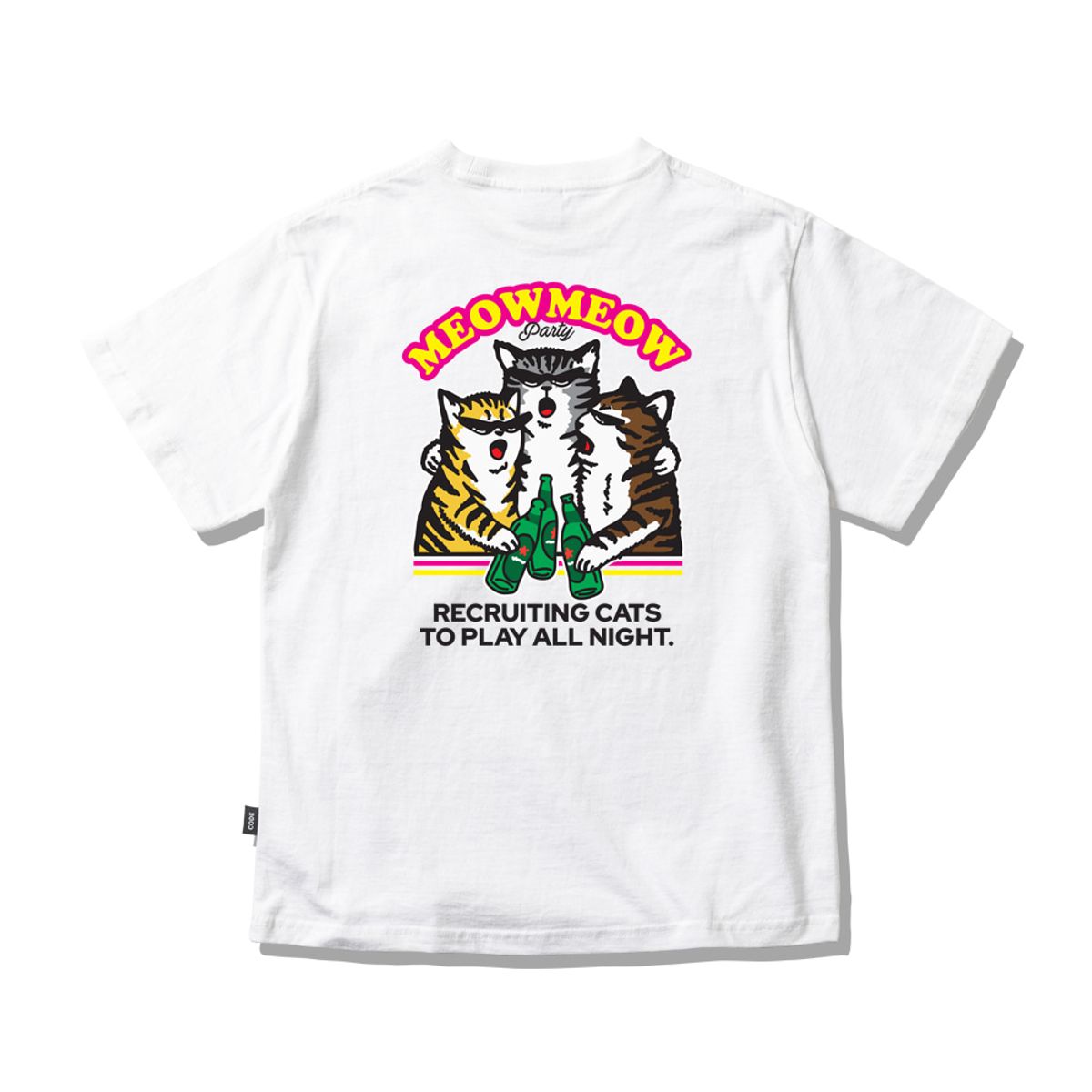 스플래시코드 키즈(SPLASHCODE KIDS) 키즈 반팔 티셔츠 화이트 - 미우 클럽(Meow Club)
