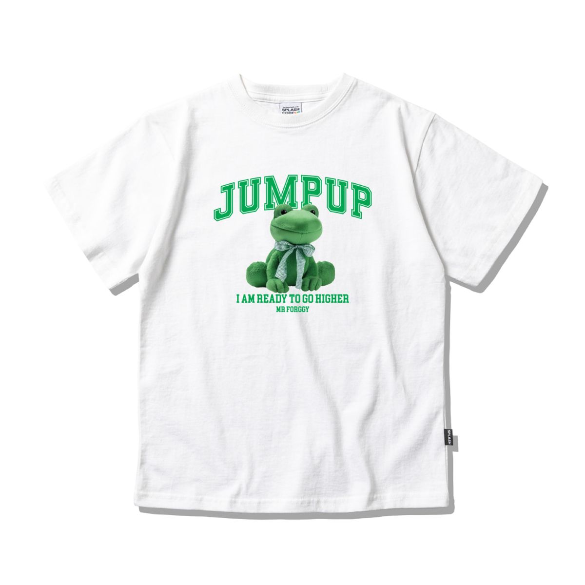 스플래시코드 키즈(SPLASHCODE KIDS) 키즈 반팔 티셔츠 화이트 - 점프 업(Jump Up)
