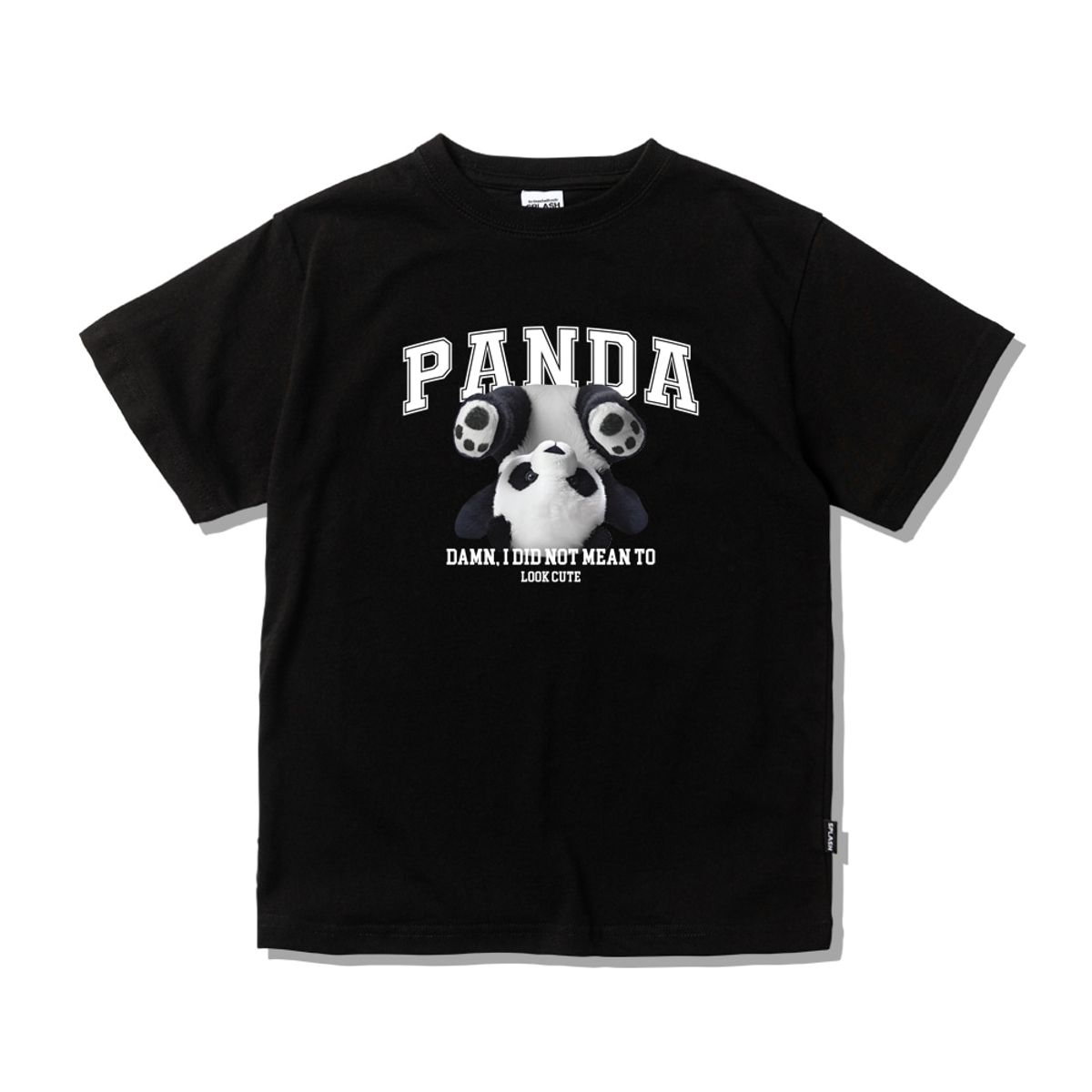 스플래시코드 키즈(SPLASHCODE KIDS) 키즈 반팔 티셔츠 블랙 - 팬더(Panda)