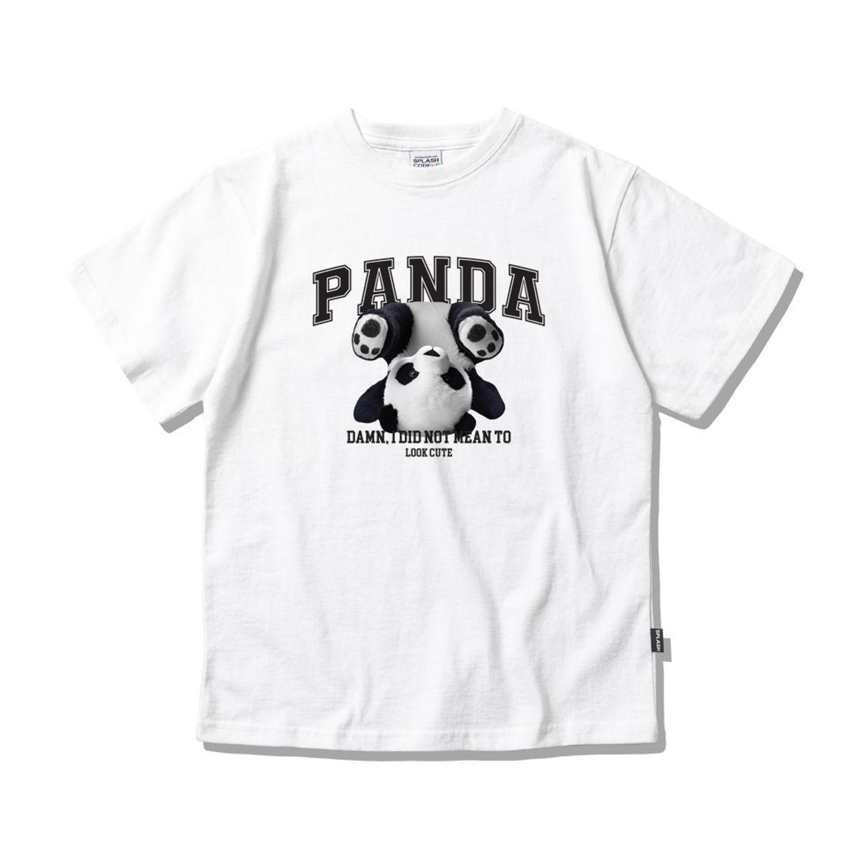 스플래시코드 키즈(SPLASHCODE KIDS) 키즈 반팔 티셔츠 화이트 - 팬더(Panda)