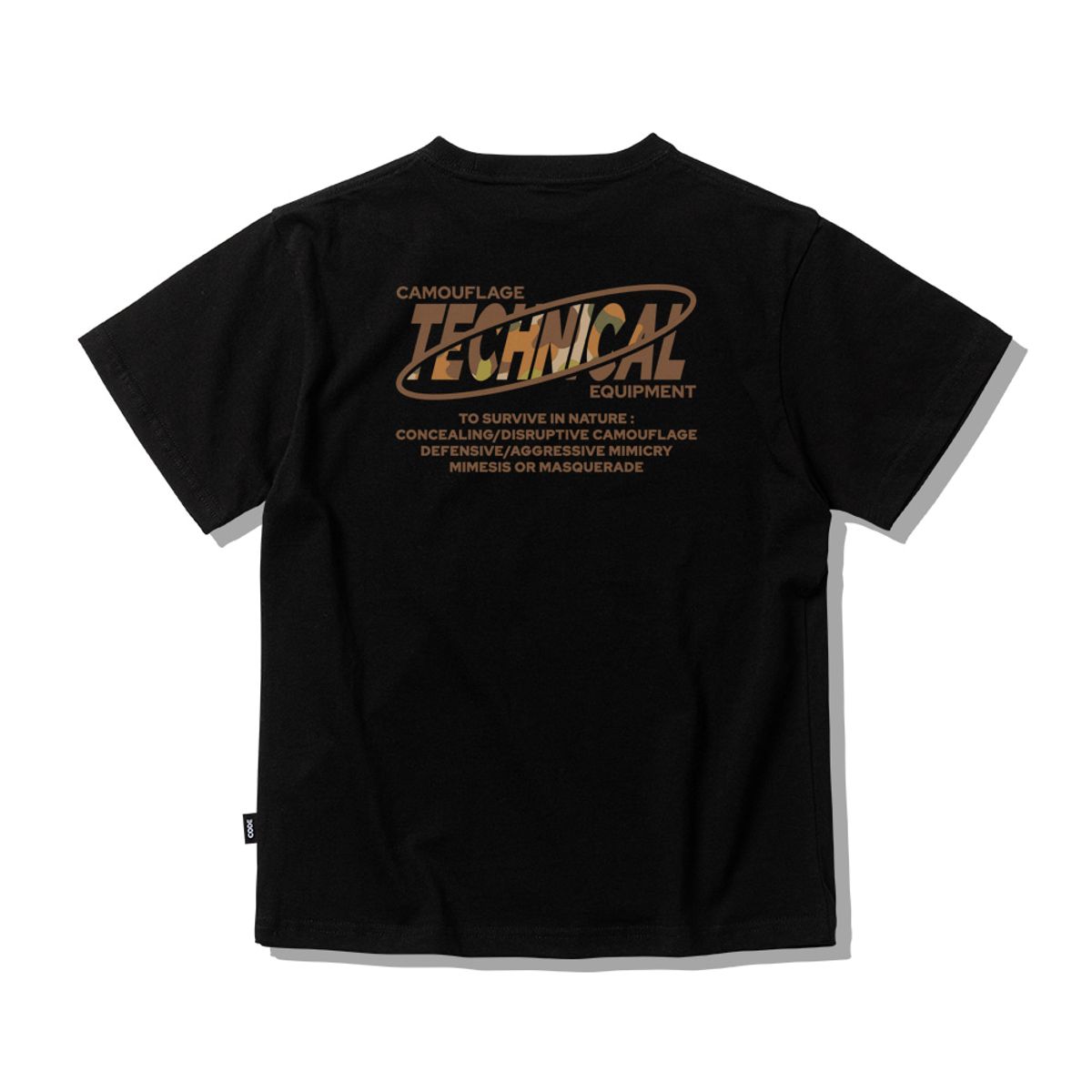 스플래시코드 키즈(SPLASHCODE KIDS) 키즈 반팔 티셔츠 블랙 - 덕 헌터 카모(Duck Hunter Camo)