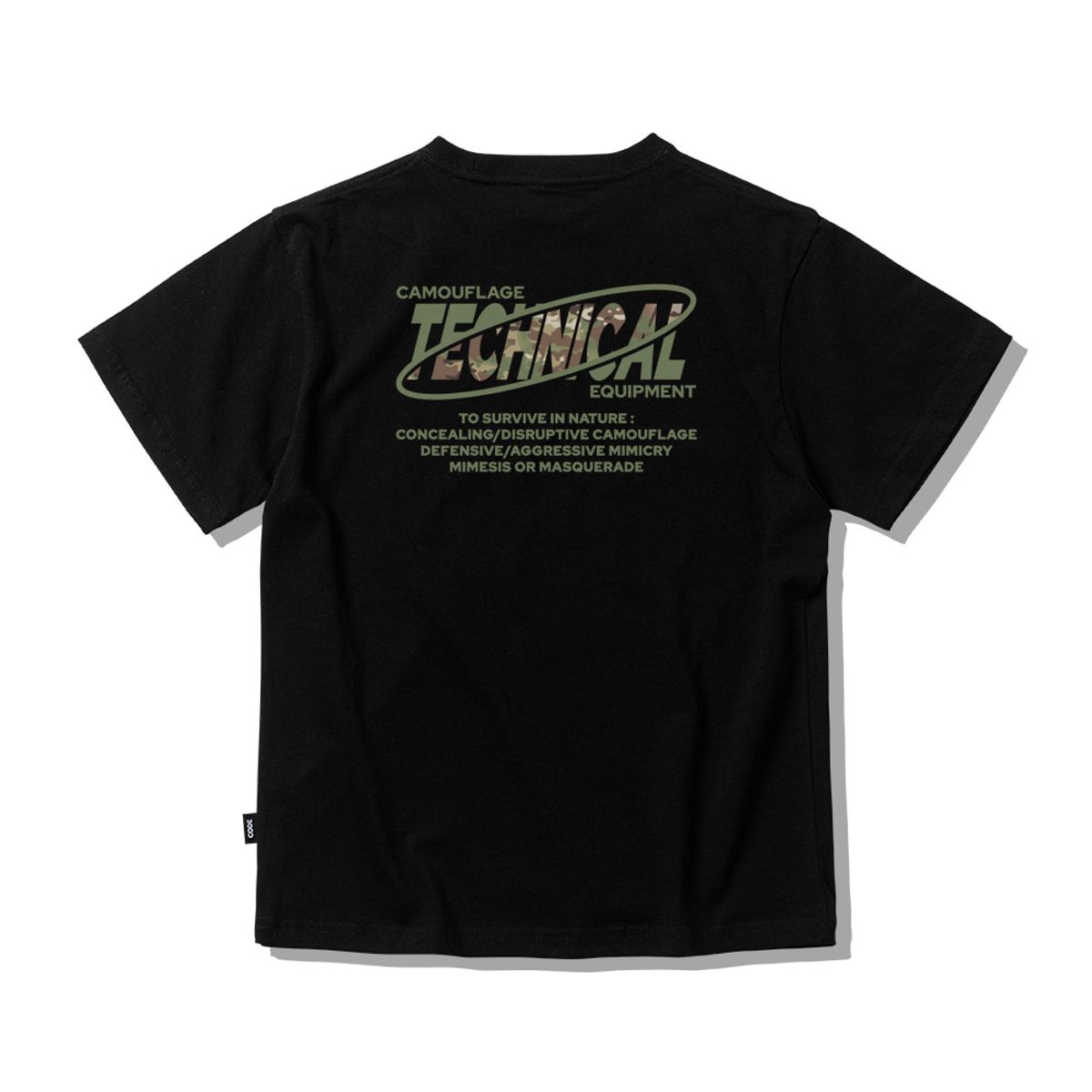 스플래시코드 키즈(SPLASHCODE KIDS) 키즈 반팔 티셔츠 블랙 - 멀티캠 카모(Multicam Camo)
