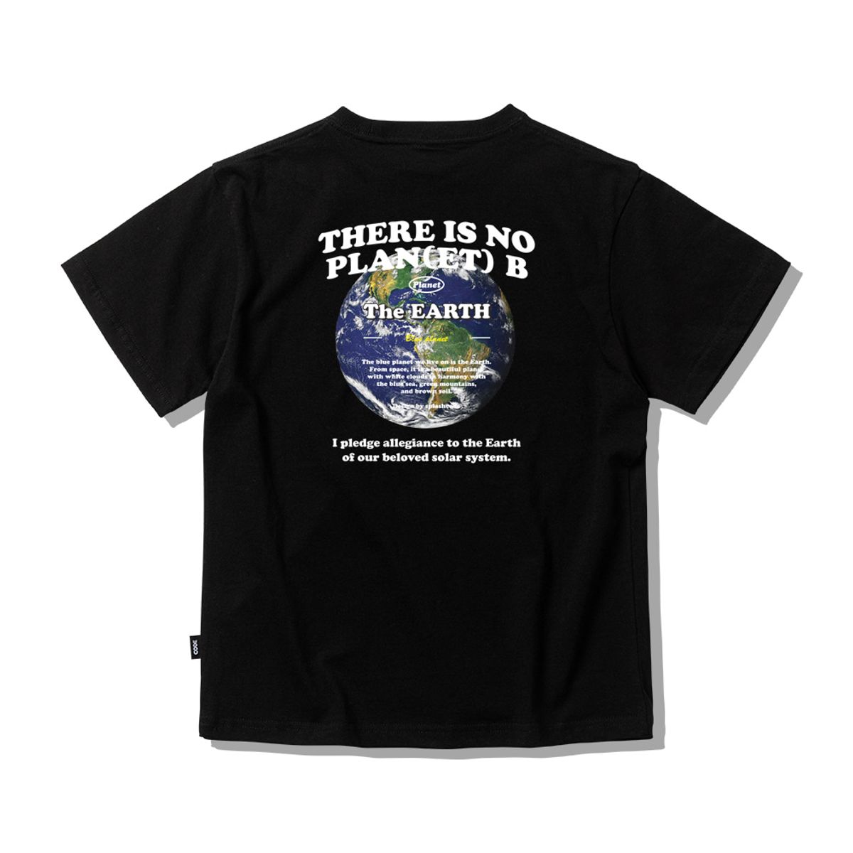 스플래시코드 키즈(SPLASHCODE KIDS) 키즈 반팔 티셔츠 블랙 - 플래닛 어스(Planet Earth)