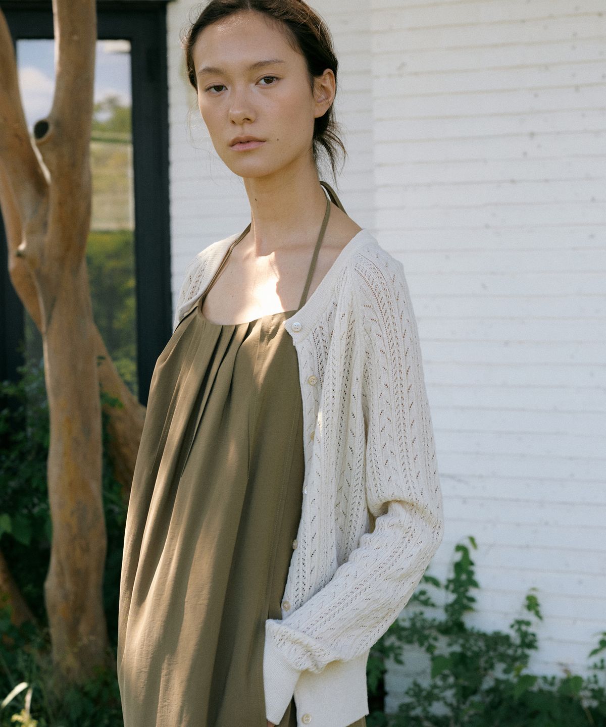 오떼뜨(OCTETTE) LINEN POINTAIL CARDIGAN_3COLOR