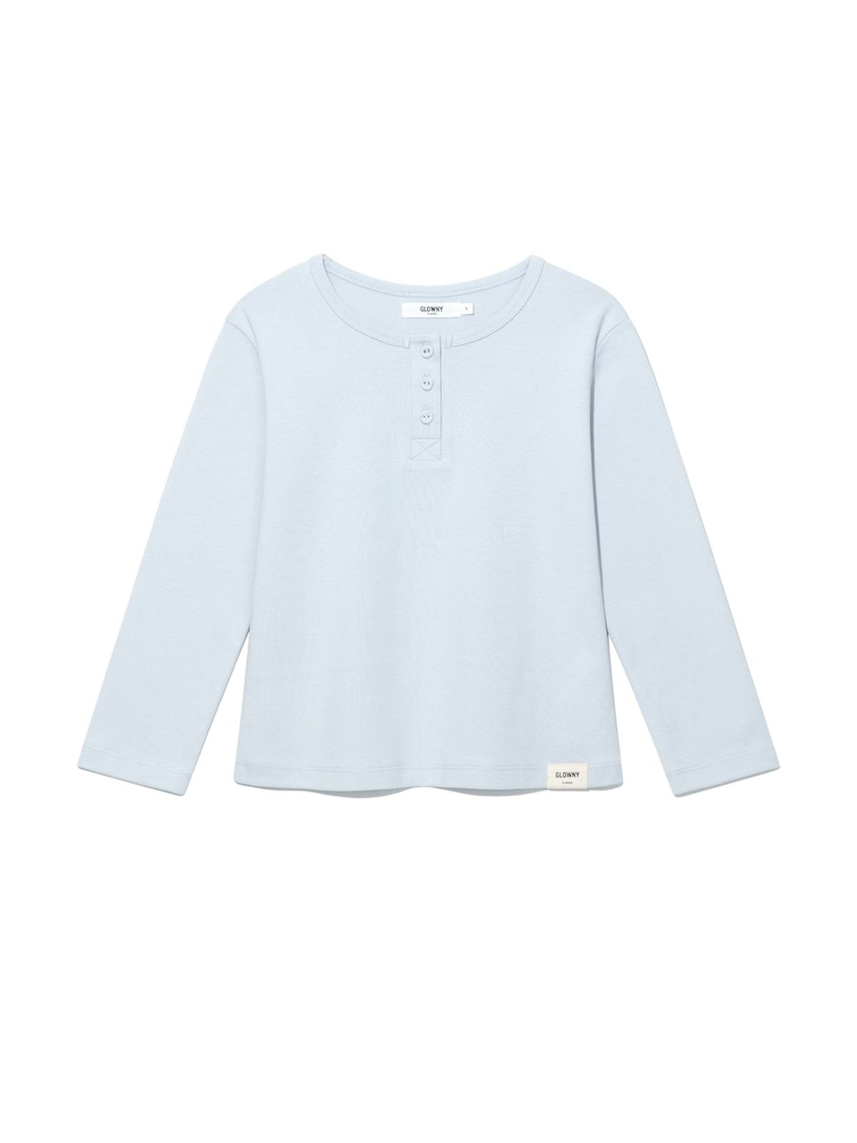 글로니(GLOWNY) 3/4 BUTTON FLY TEE (COTTON CANDY)