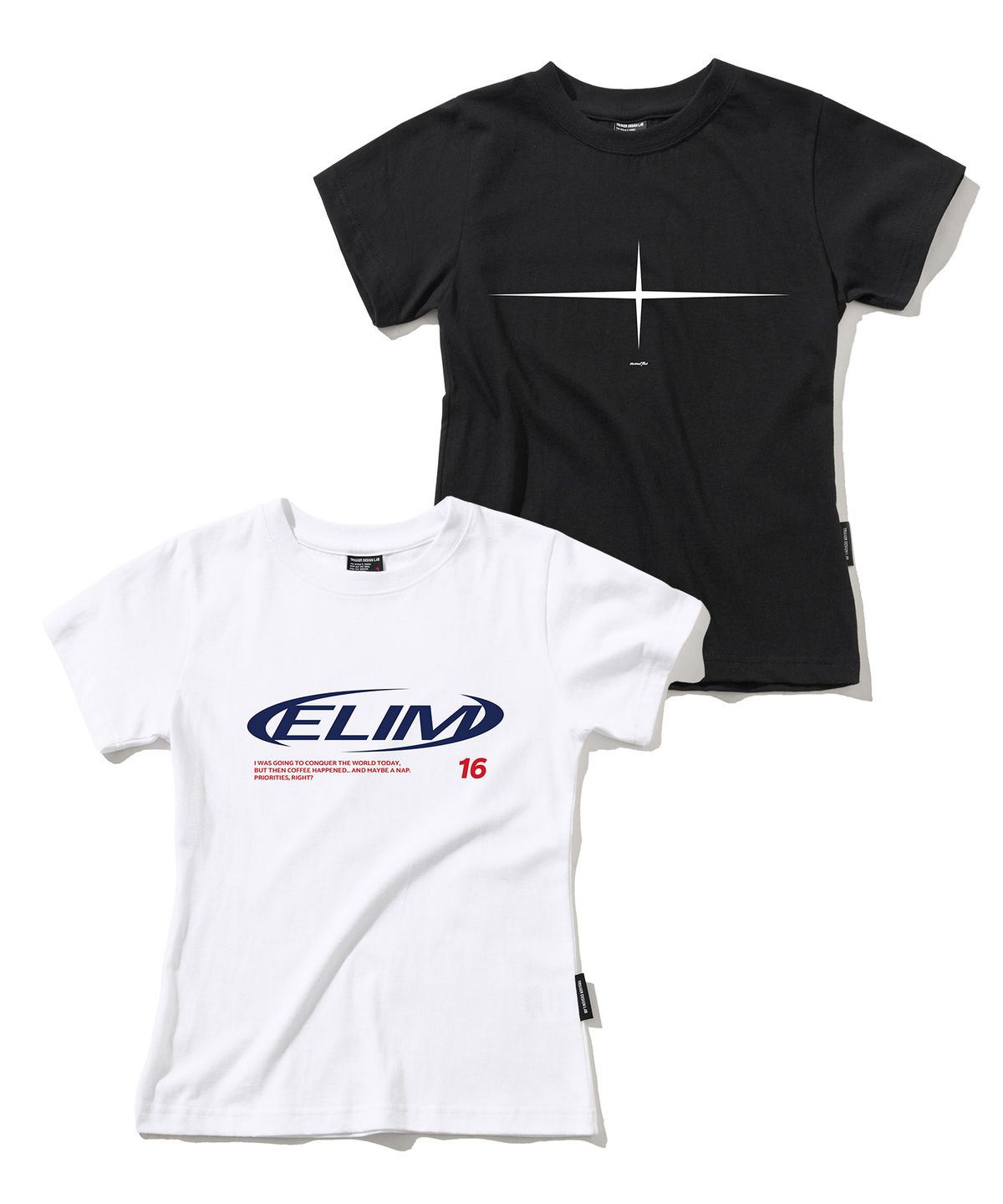 엘리메노(ELIMENO) [2PACK] EL 16ELIM 플랫 슬림핏 반팔티 2종 패키지