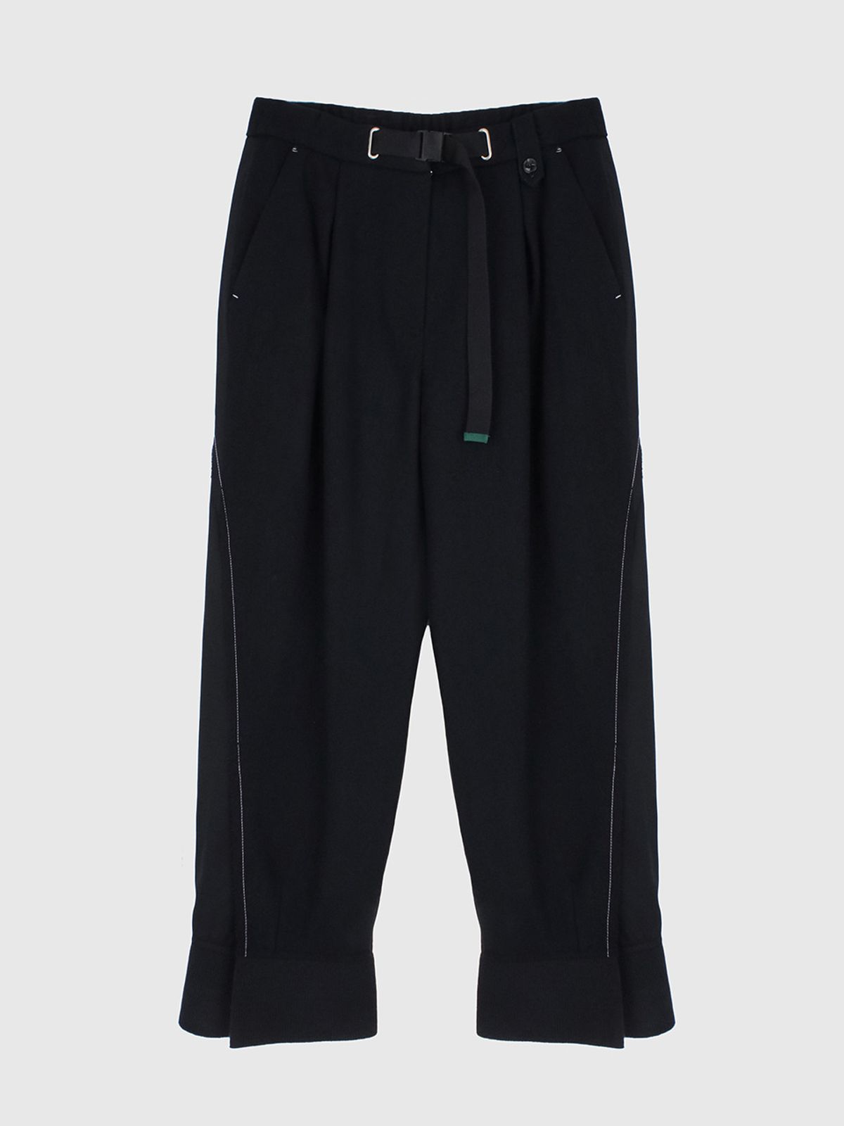 하우스공칠이씨(HAUS072C) WOOL SETUP PANTS NAVY