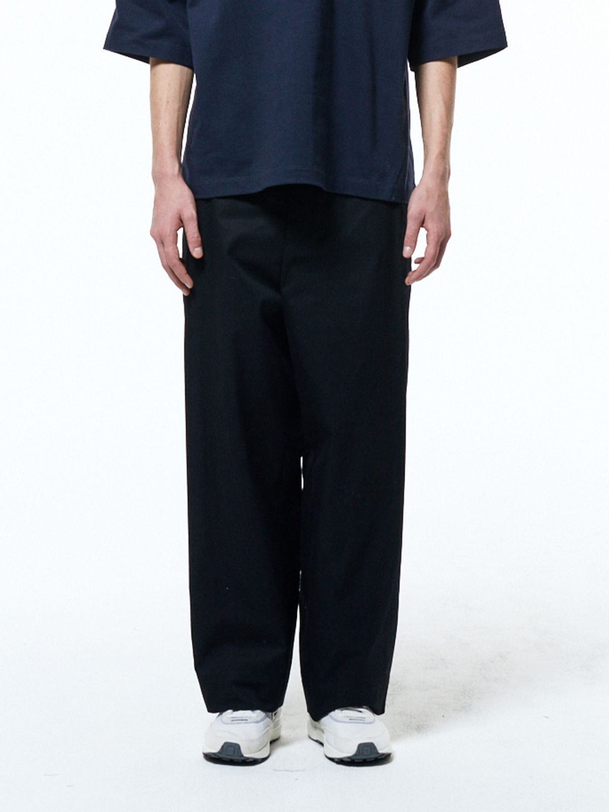 하우스공칠이씨(HAUS072C) MENS COTTON PANTS BLACK