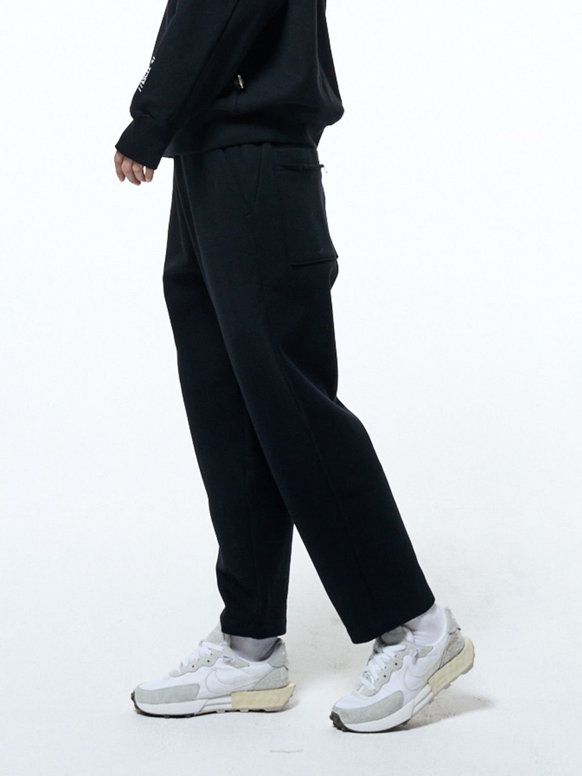 하우스공칠이씨(HAUS072C) TERRY SETUP PANTS BLACK