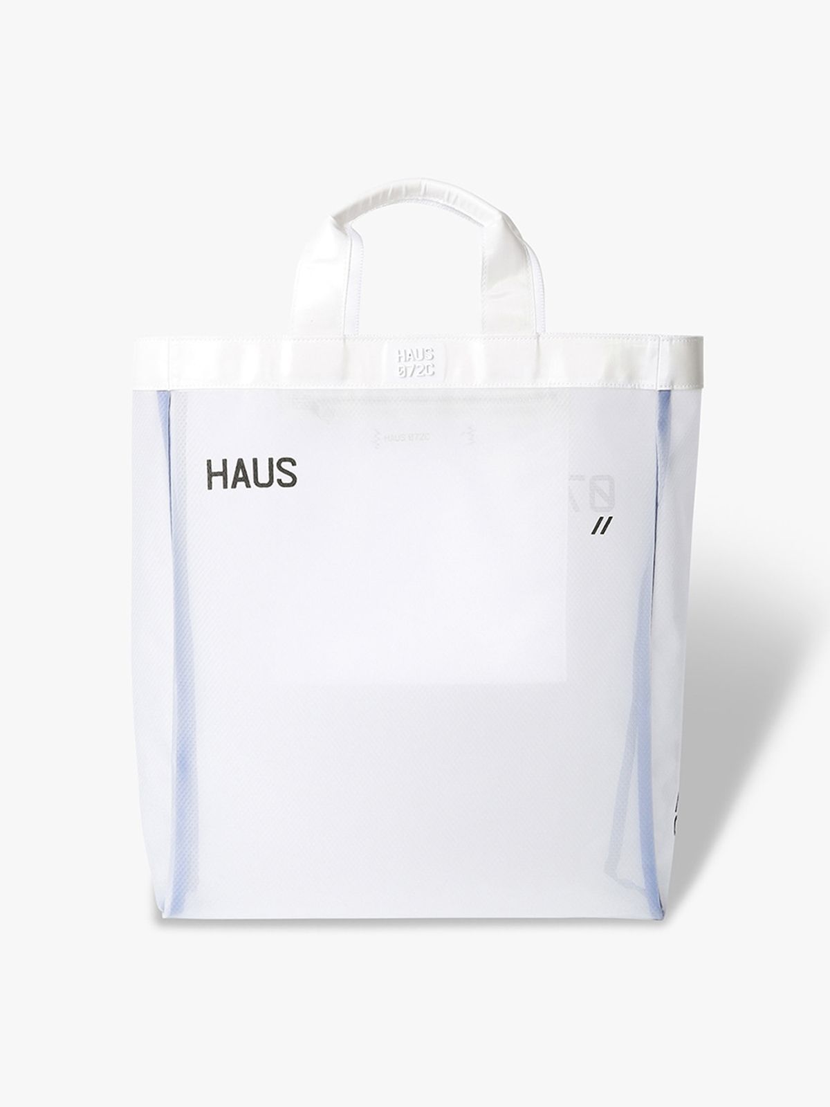 하우스공칠이씨(HAUS072C) CLEAR TOTE BAG WHITE