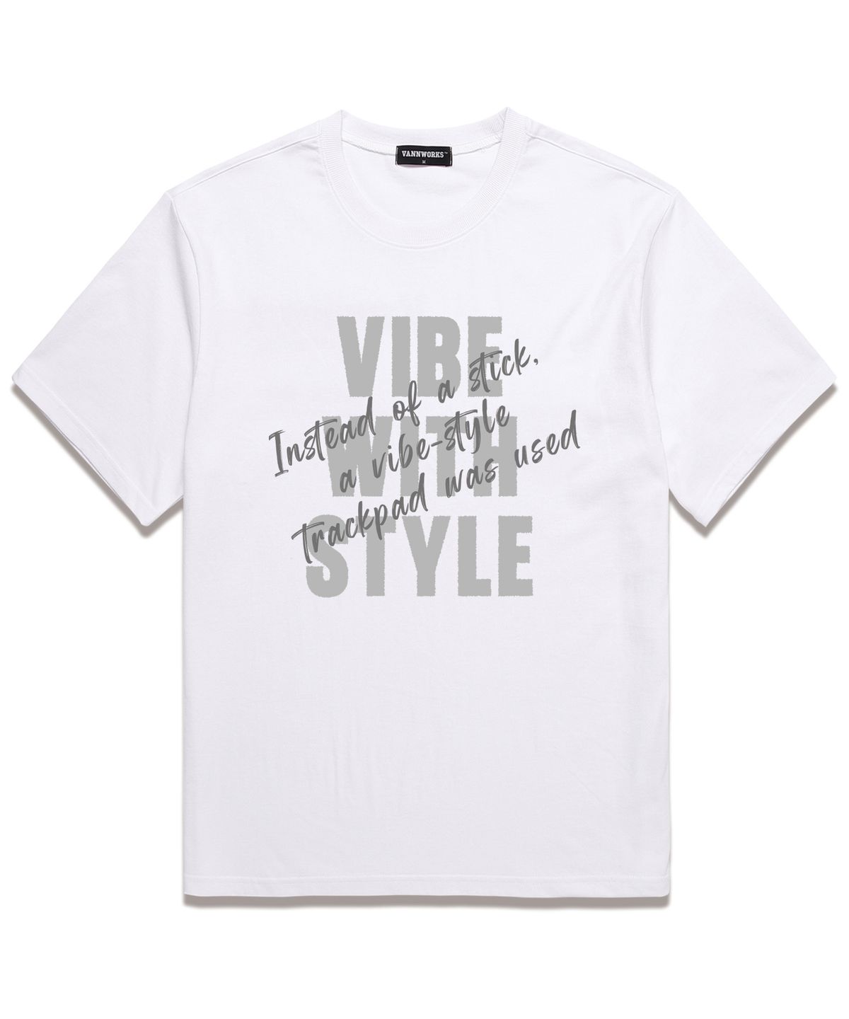 밴웍스(VANNWORKS) VIBE STYLE 반팔 티셔츠 (VS0130) 화이트