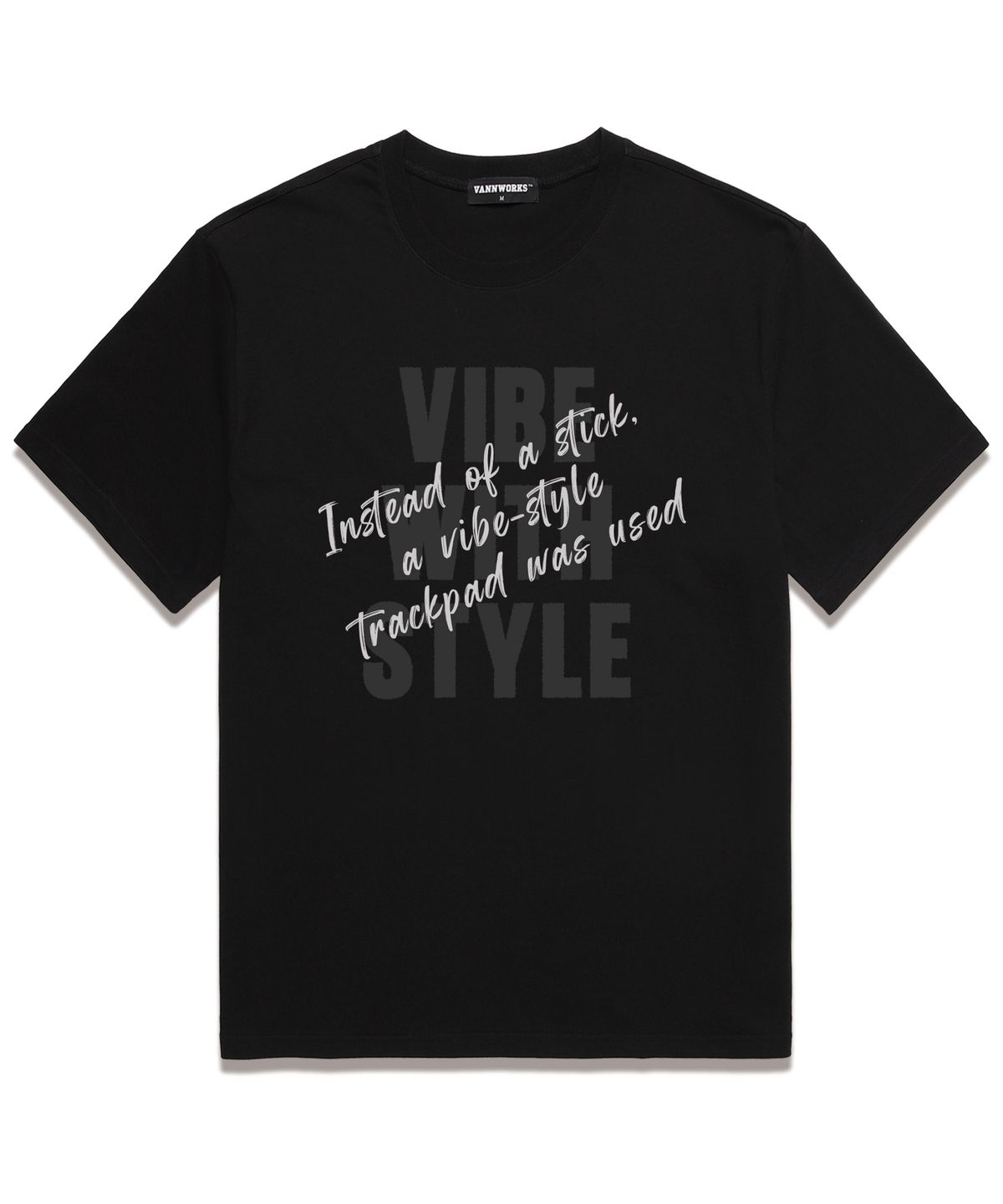 밴웍스(VANNWORKS) VIBE STYLE 반팔 티셔츠 (VS0130) 블랙