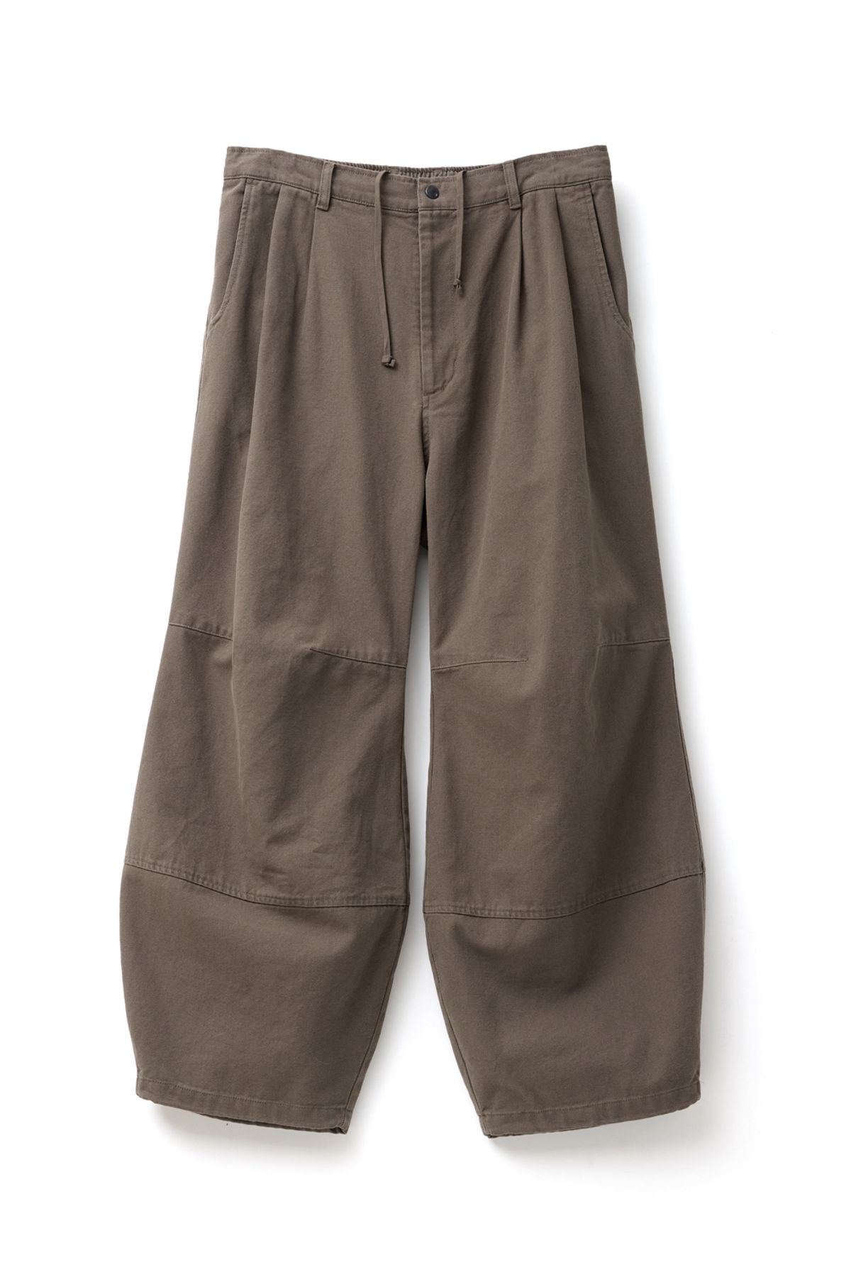 해칭룸(HATCHINGROOM) Volume Pants Oxford Washed Dark Beige