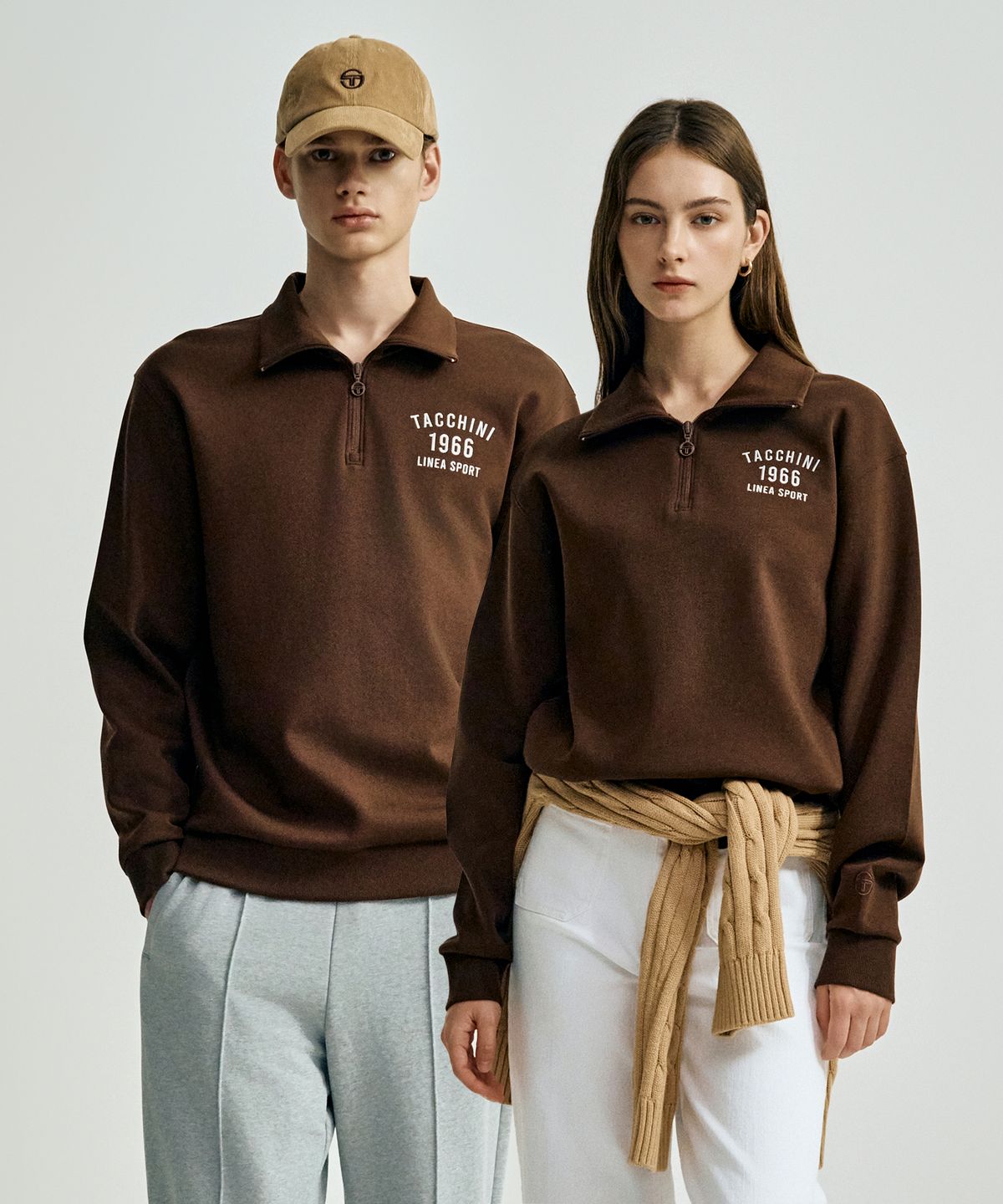 세르지오 타키니(SERGIO TACCHINI) U 쿠쉬라이트 하프집 (D.Brown)