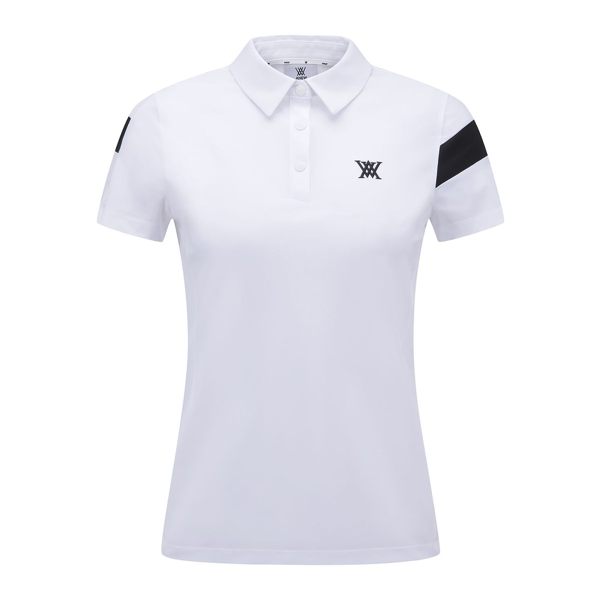 어뉴골프(ANEW GOLF) WOMEN ICE DOTS INCISION POINT SHORT T-SHIRT_WH