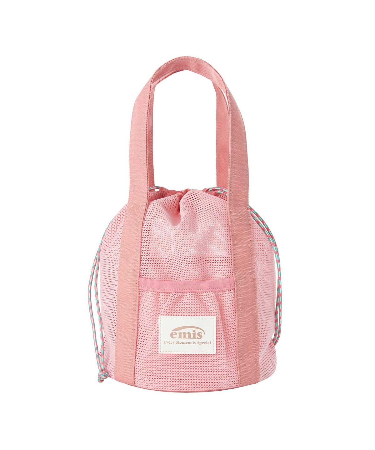 이미스(EMIS) MESH BUCKET BAG-PINK