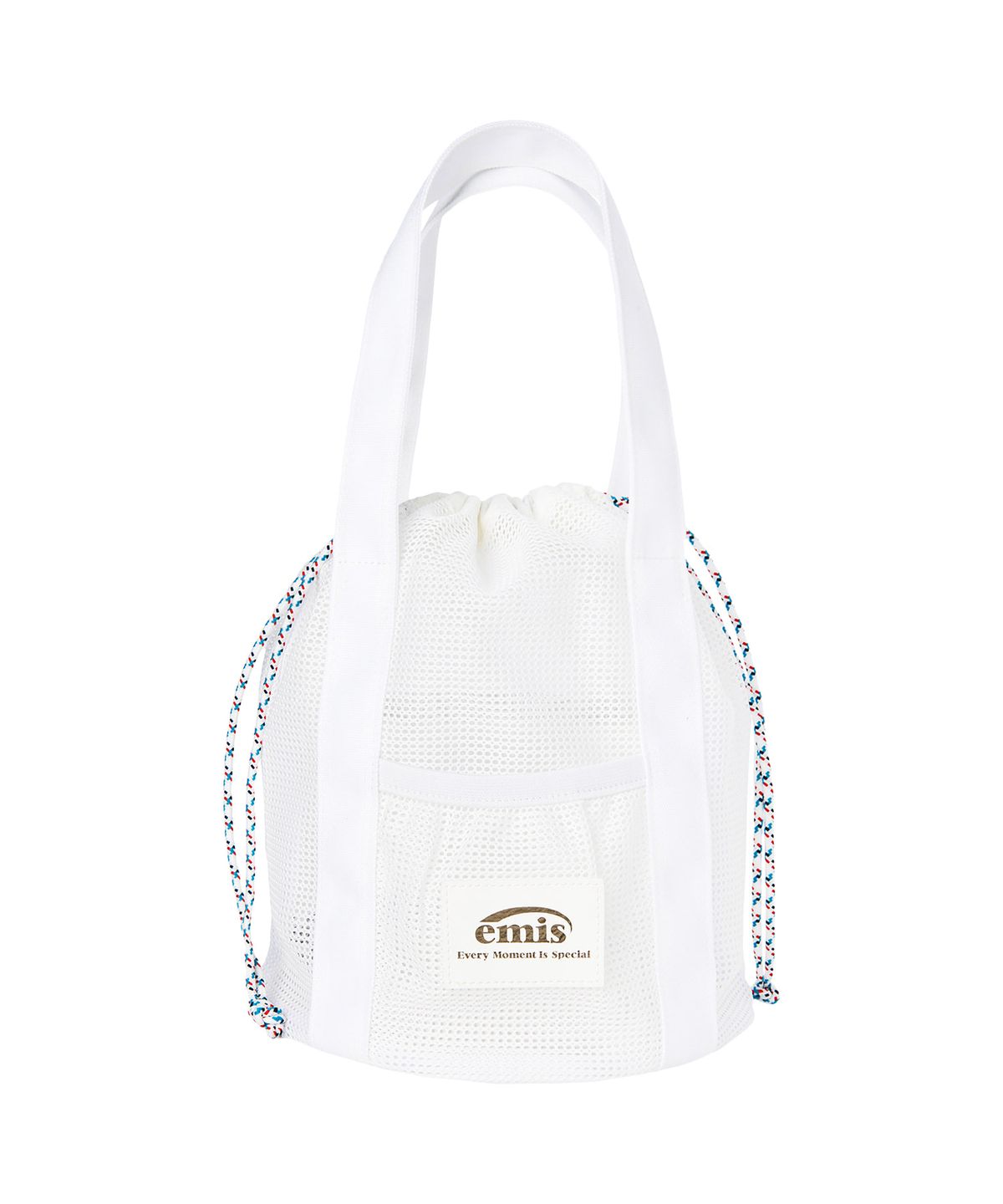 이미스(EMIS) MESH BUCKET BAG-WHITE