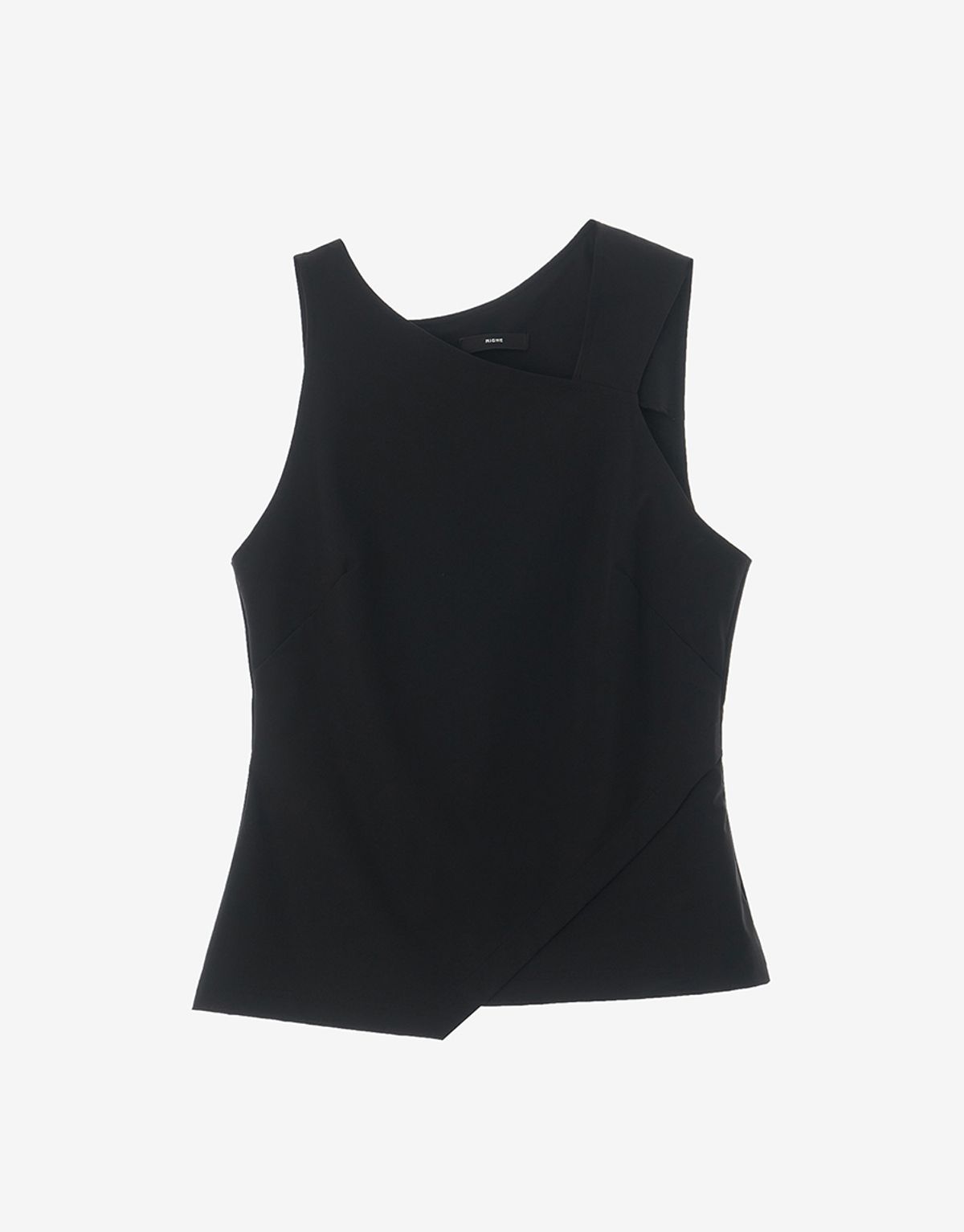 리게(RIGHE) UNBALANCE SLEEVELESS BLACK