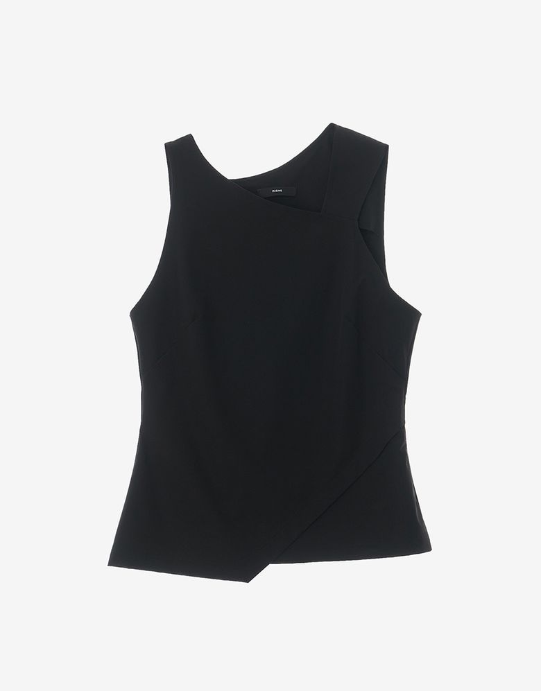 UNBALANCE SLEEVELESS BLACK