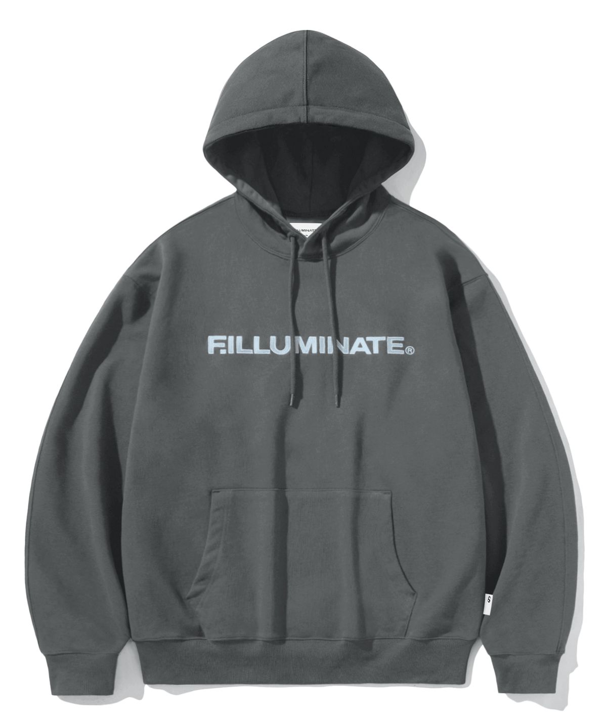 필루미네이트(FILLUMINATE) 시그니처 어센틱 로고 후디-차콜
