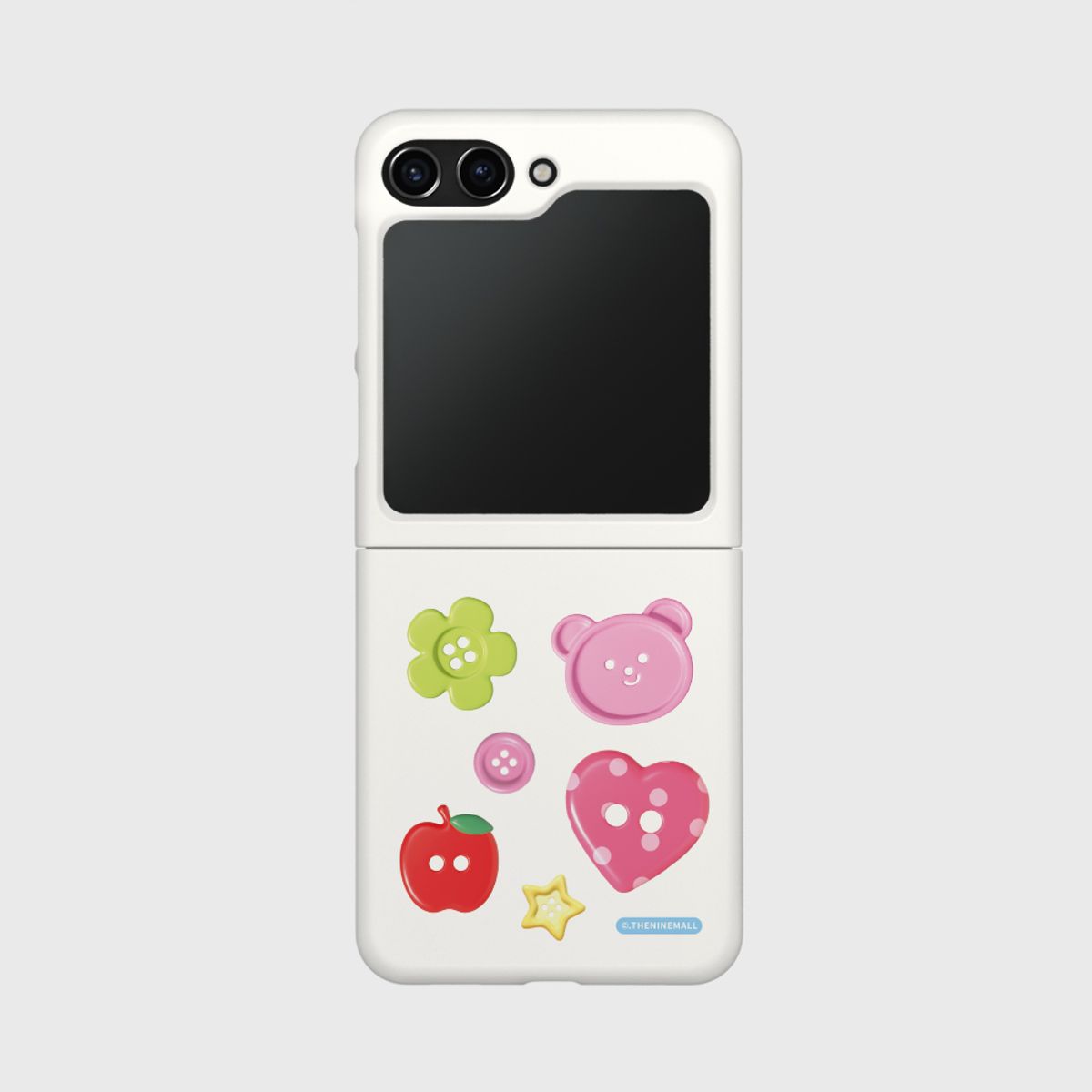 더나인몰(THE NINEMALL) cherished button pattern Z플립 하드케이스