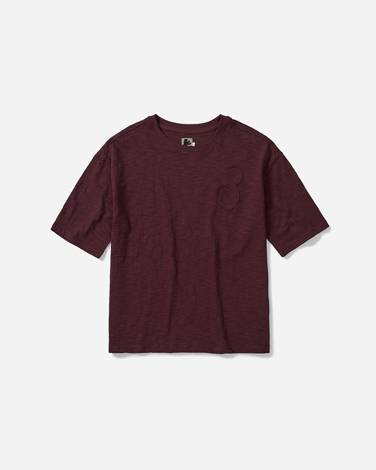 사일런트실러블(SILENTSYLLABLE) Eddy half T-shirts / Burgundy