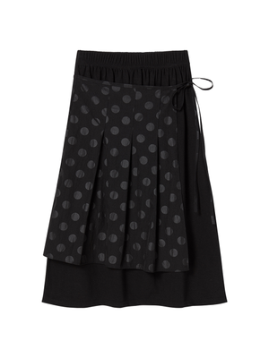 도트 랩스커트 [블랙]