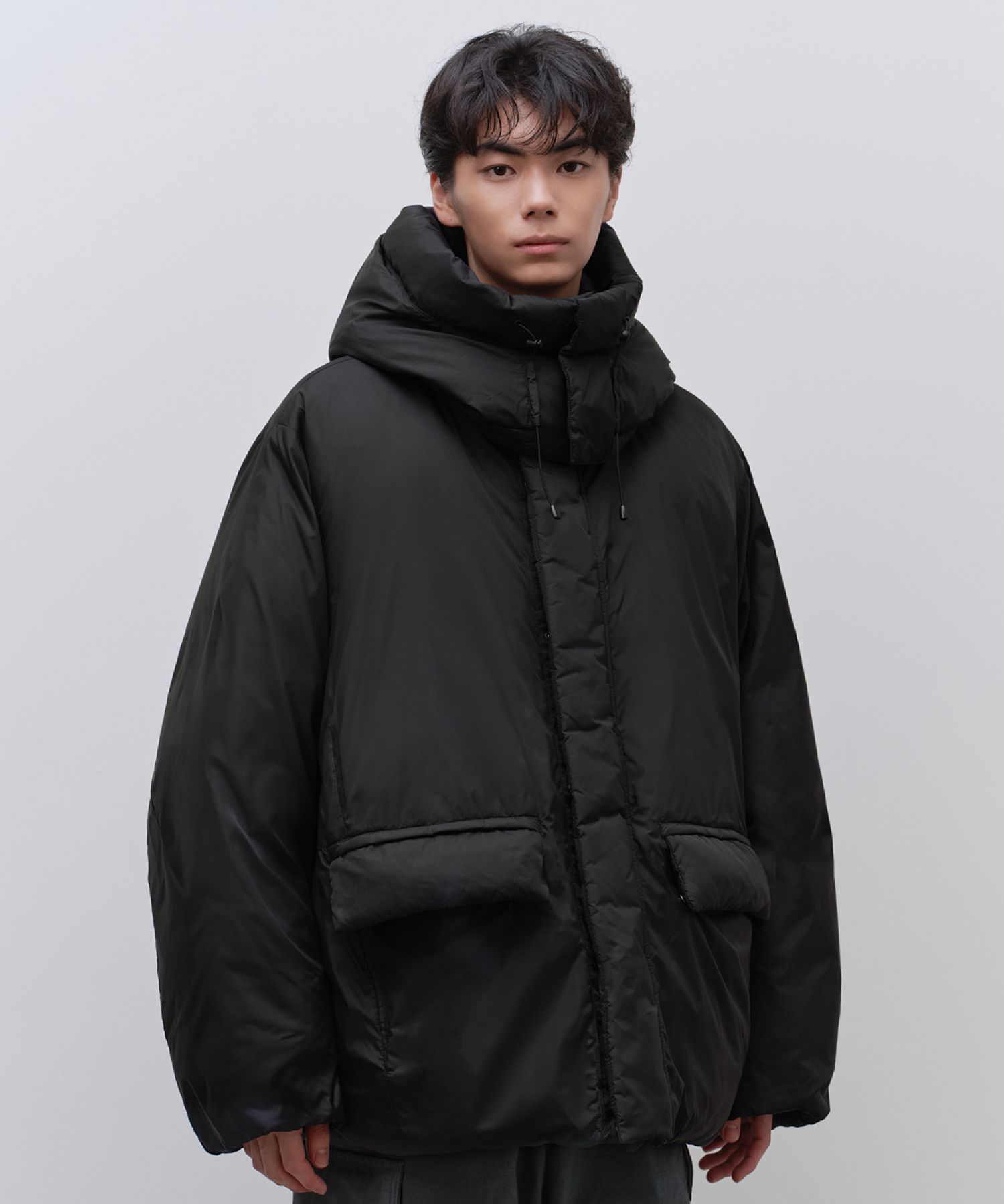 MUSINSA公式 | MUSINSA STANDARD ノンキルティングフーディッドダウン