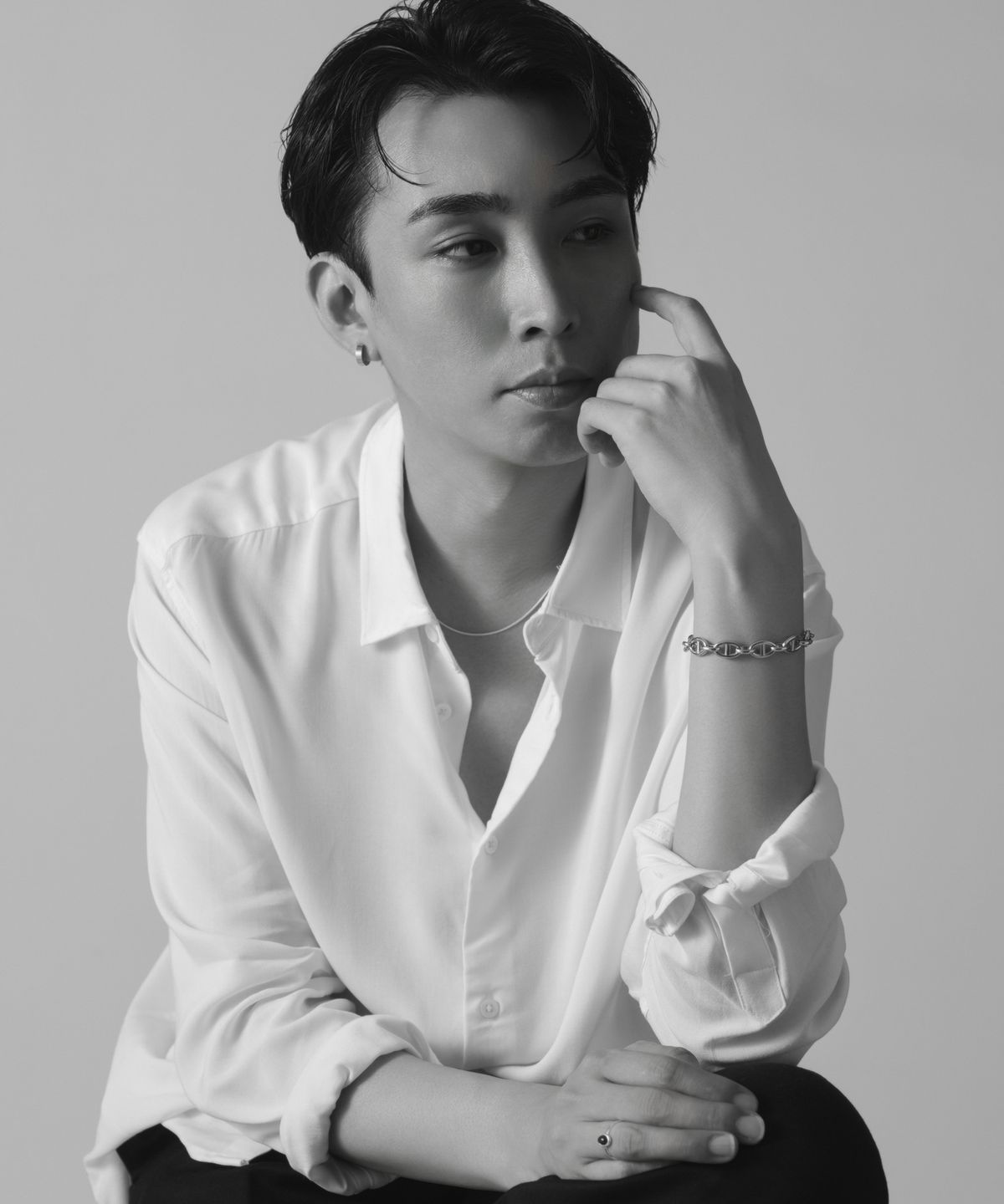 노비스도쿄(NOVICE TOKYO) 마리나 체인 팔찌 Marina Chain Bracelet[Stainless]  / Silver