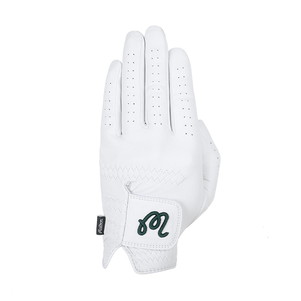 말본 골프(MALBON GOLF) 공용 M 자수 로고 왼손 장갑 WHITE