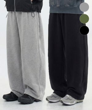 [패션플래닛×필루미네이트] 에센셜 와이드 스웨트 팬츠-3Color