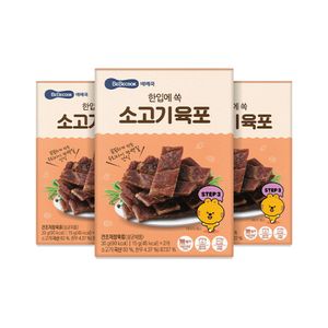 한입에 쏙 소고기 육포 3개