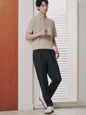 남성) 트윌 밴딩 슬랙스_MSF3PP1505