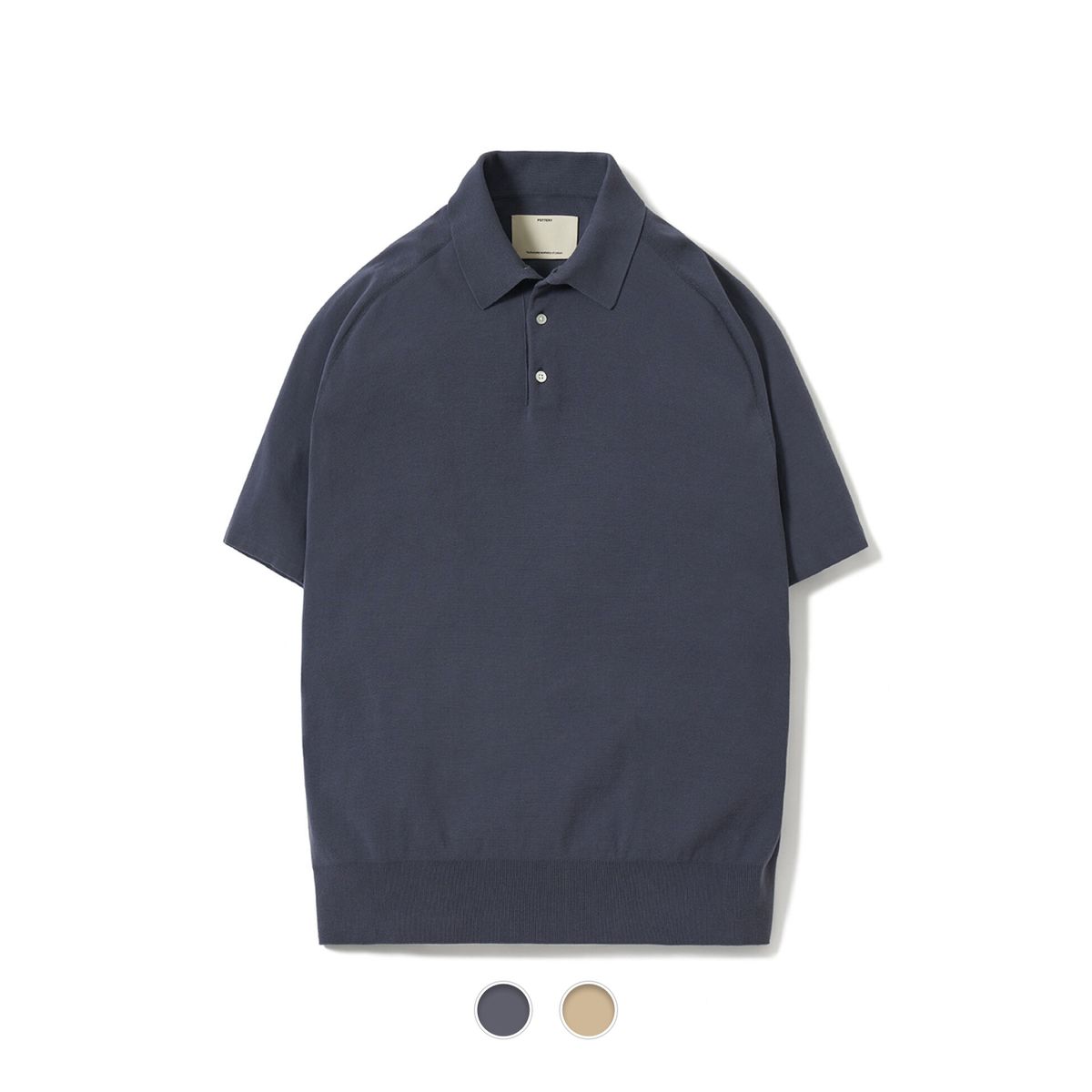 포터리(POTTERY) Short Sleeve Comfort Polo Knit_Ice Cotton - 2 Color