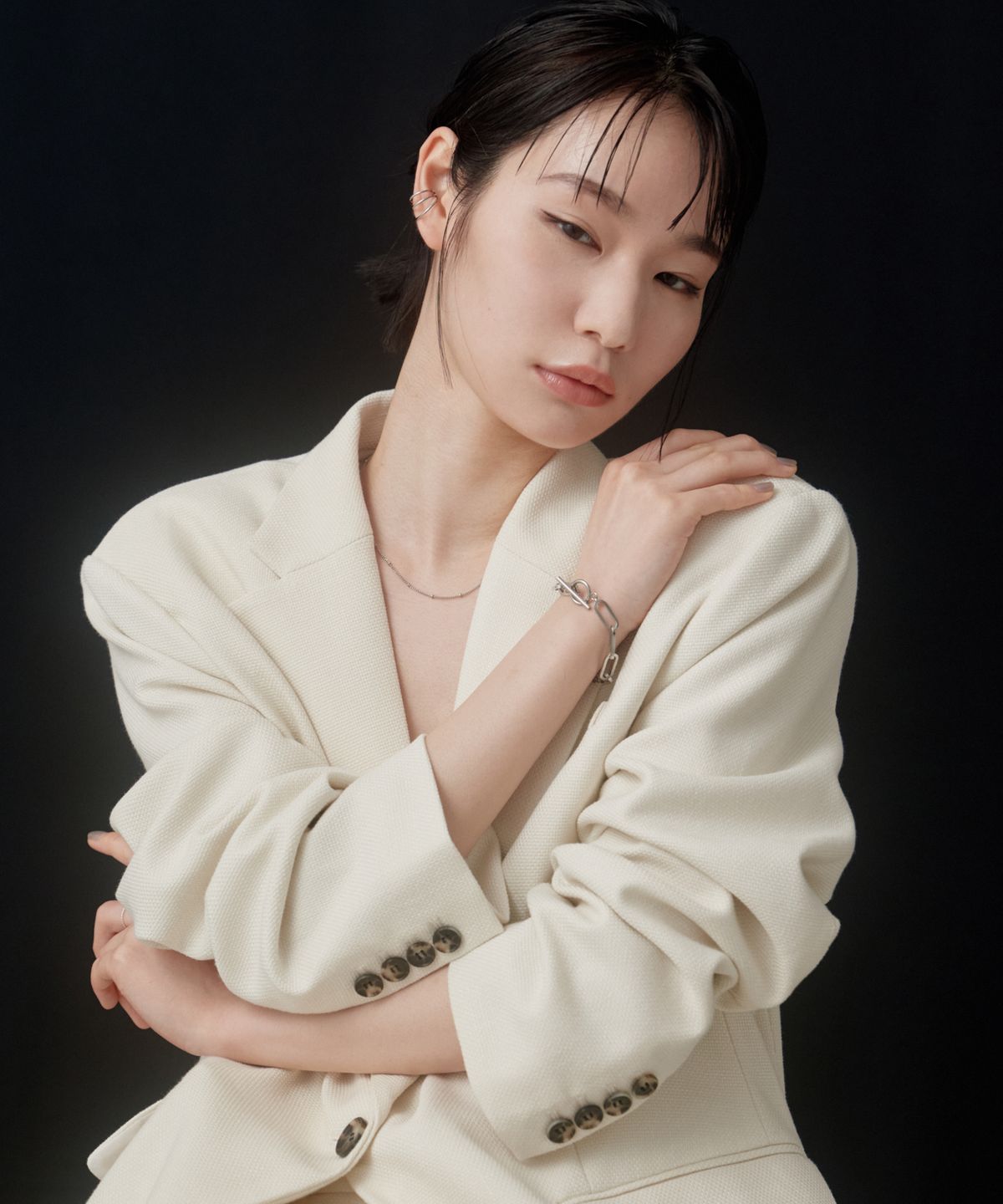 노비스도쿄(NOVICE TOKYO) 맨틀 오벌 체인 팔찌 Mantel Oval Chain Bracelet[Stainless]  / Silver