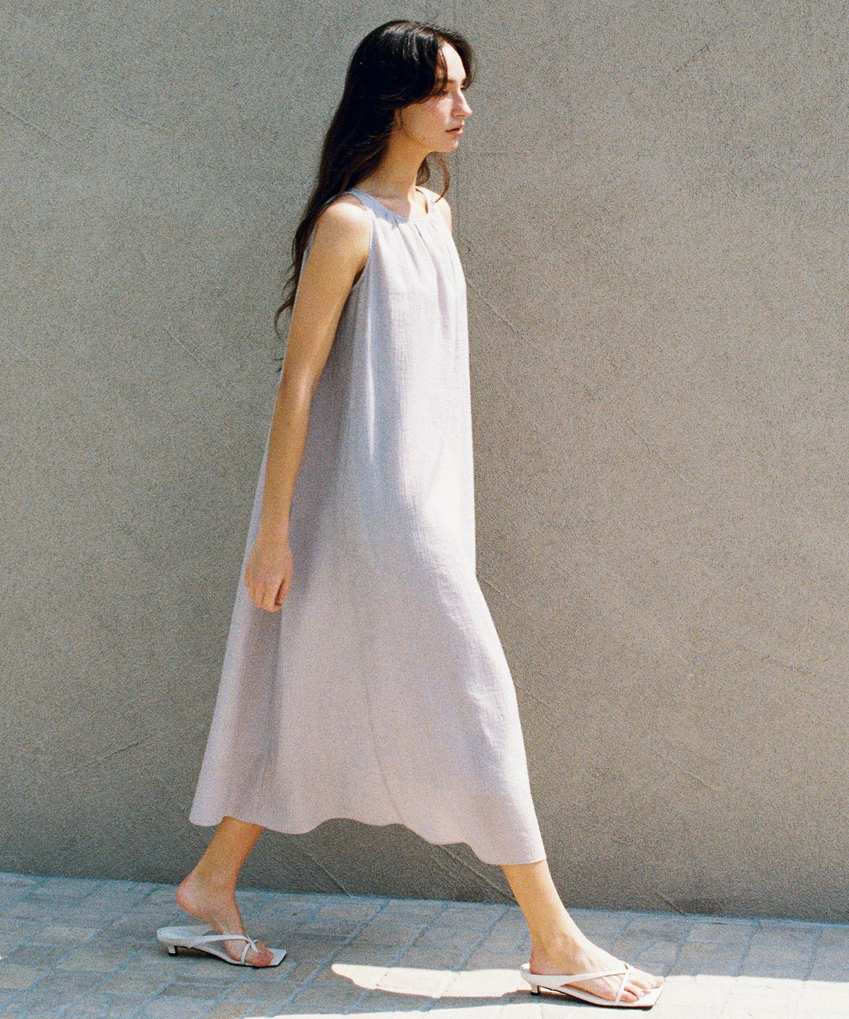 오떼뜨(OCTETTE) SHIMMER WATER PLEATS OPS_2COLOR