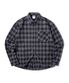 OMBRE 치크 오버핏 긴팔셔츠 GLS-704_블랙