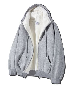 5Color 베이직 양털 후드집업 GHZ-252_그레이