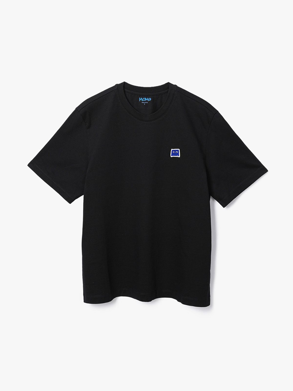 하우스공칠이씨(HAUS072C) CHER MOMO OVERFIT T-SHIRT BLACK