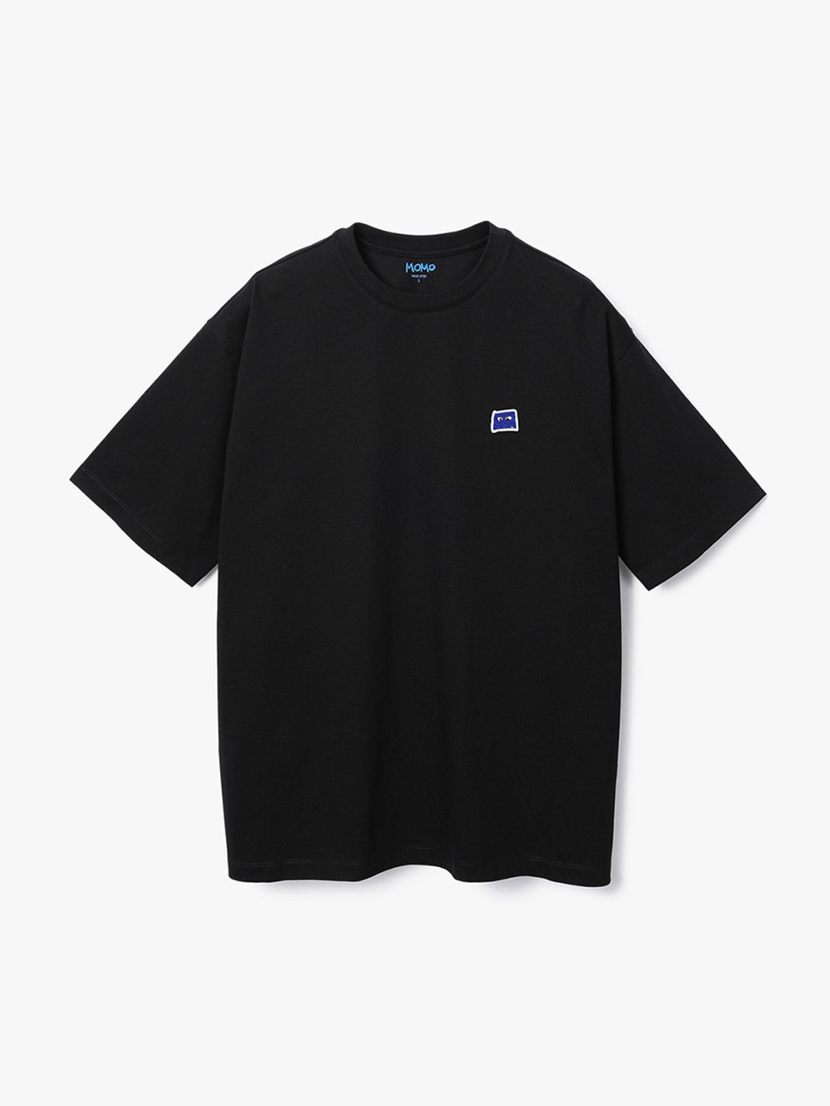 하우스공칠이씨(HAUS072C) JOSH MOMO OVERFIT T-SHIRT BLACK