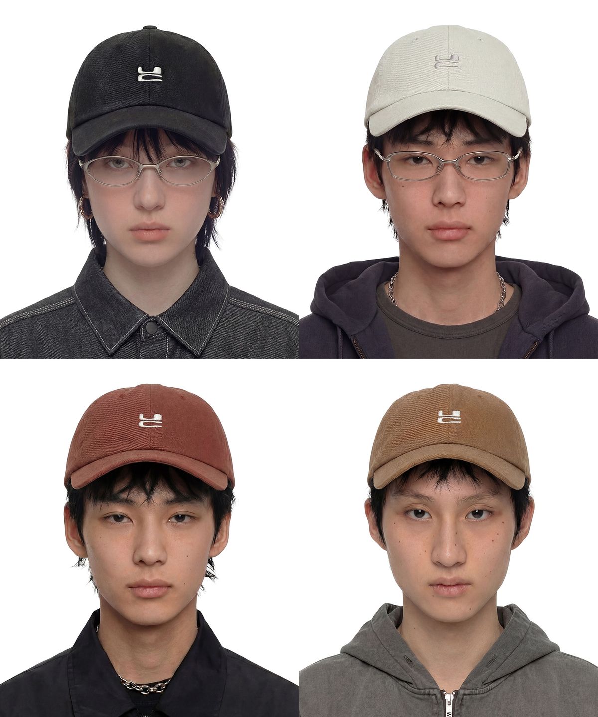 언더컨트롤(UNDERCONTROL) 사계절 코튼 로고 자수 베이직 소프트탑 남녀공용 볼캡 UC / WASHED B B (BALL CAP - 10COLORS)