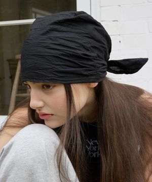 노티디 헤어 반다나_ 블랙