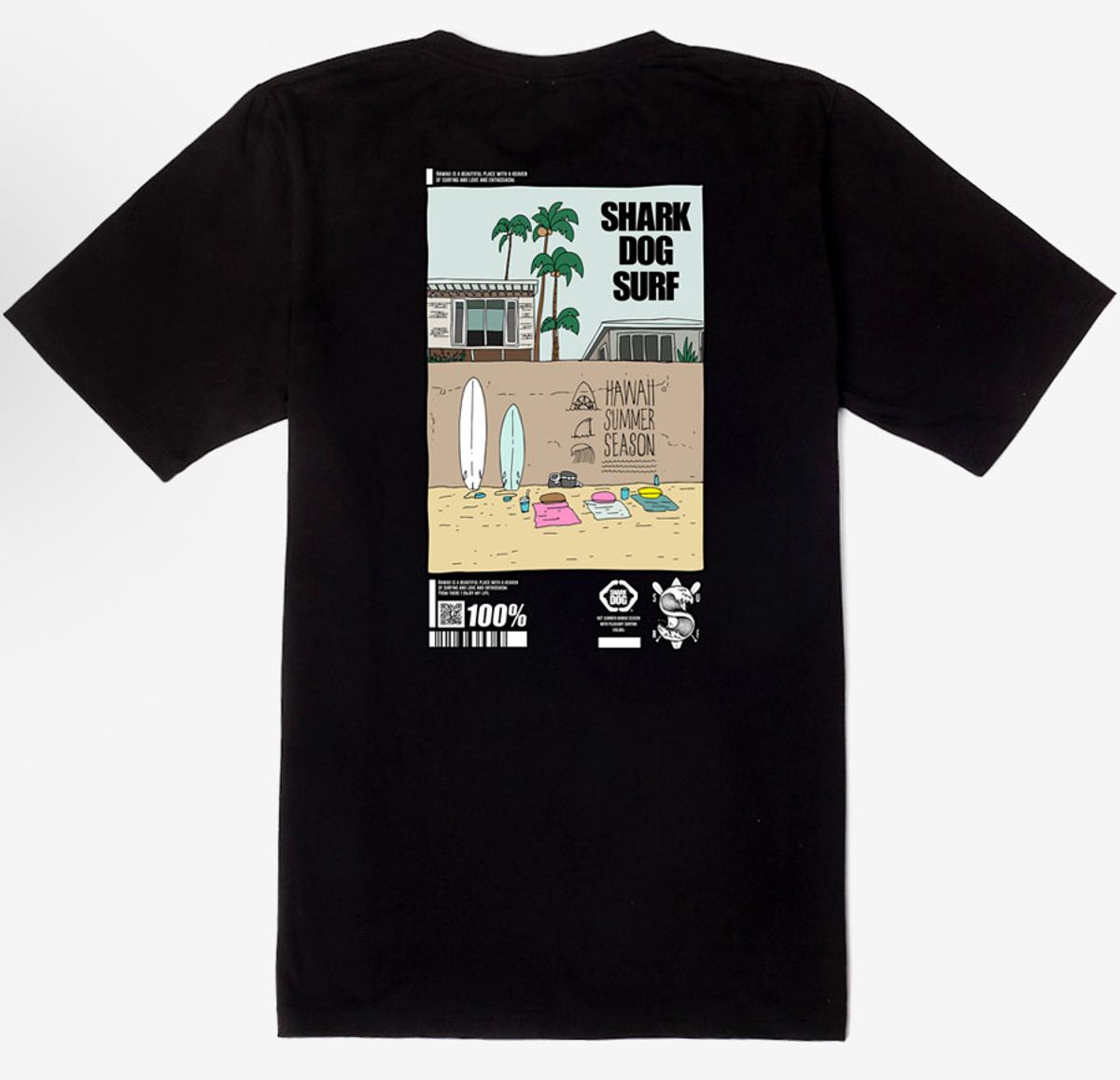돌돌(DOLDOL) SHARK-DOG_tshirts-195 샤크독 서핑 하와이 그래픽 티셔츠 반팔티