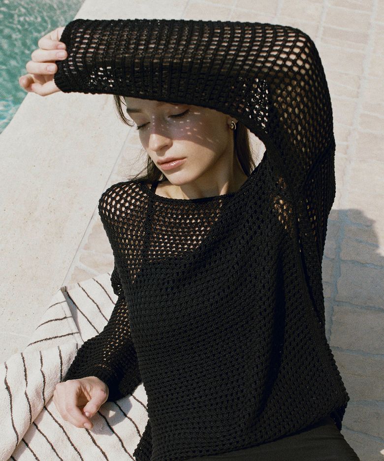 MESH LOOSE SUMMER KNIT_2COLOR
