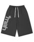BERMUDA MAH APPLIQUE SWEATSHORT CHARCOAL(MG2FMMPA06A)