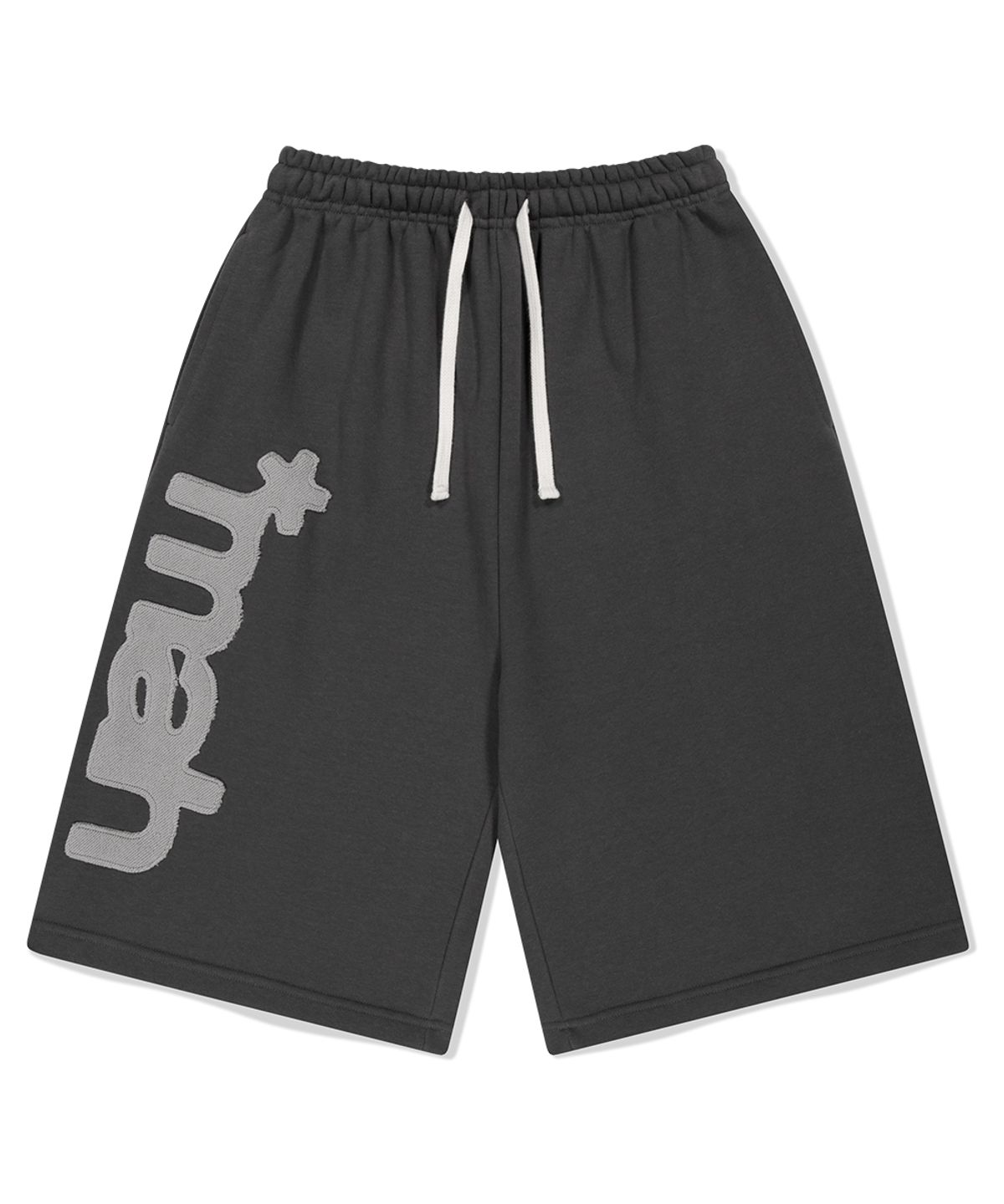 마하그리드(MAHAGRID) BERMUDA MAH APPLIQUE SWEATSHORT CHARCOAL(MG2FMMPA06A)