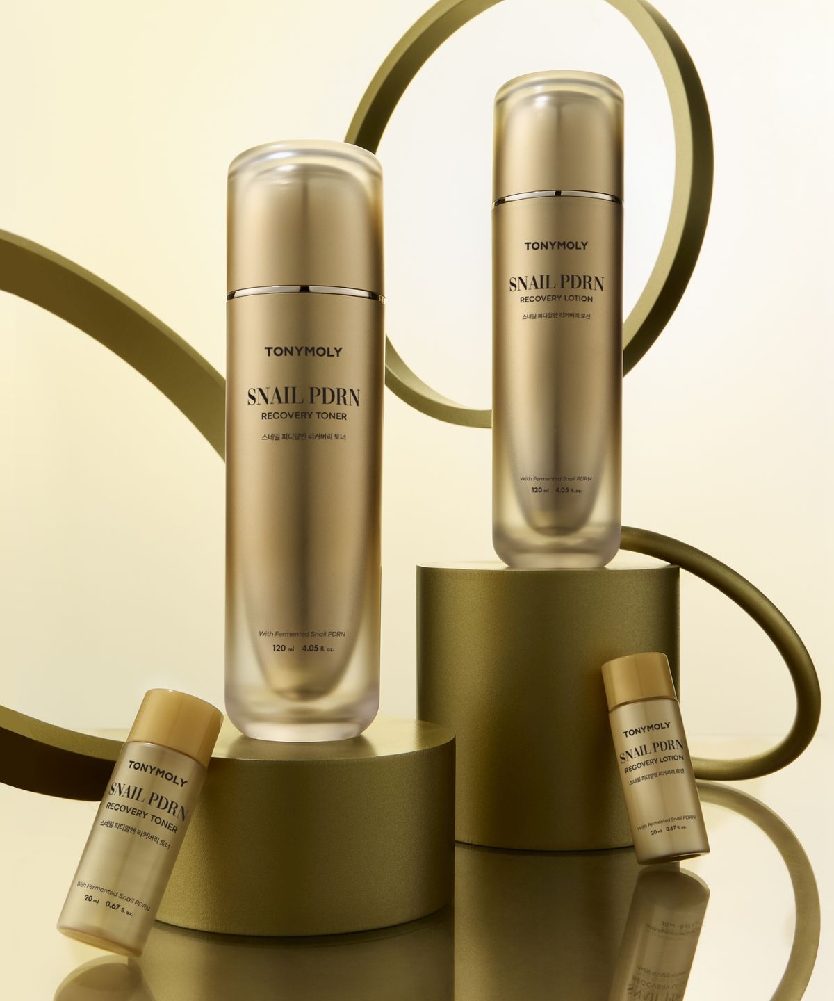 토니모리(TONYMOLY) 스네일 PDRN 리커버리 2종세트(토너/로션120ml2ea+20ml2ea)