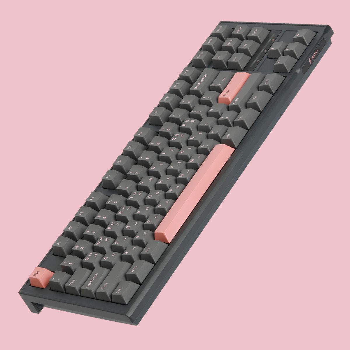 에스피엠(SPM) PL87A PBT 바다소금 기계식 유선 키보드 (다크올리비아)